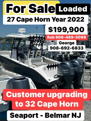 Cape Horn 27 XS For Sale: 2022 Cape Horn 27 XS boat, $199,900, Seaport, Belmar NJ.
