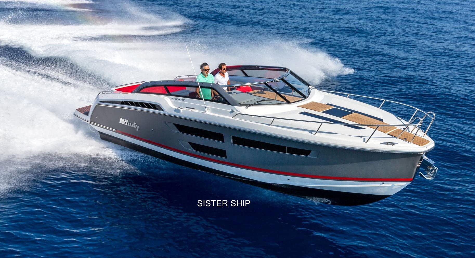 Windy SHAMAL 37 2023 Windy SHAMAL 37 yacht cruising on open blue sea.