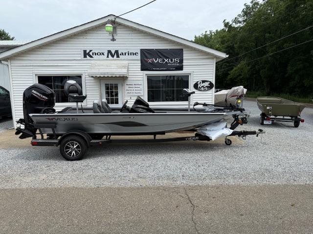 Vexus AVX181 2026 Vexus AVX181 boat displayed outside Knox Marine dealership.