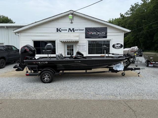 Vexus AVX189 2026 Vexus AVX189 boat parked outside Knox Marine dealership.
