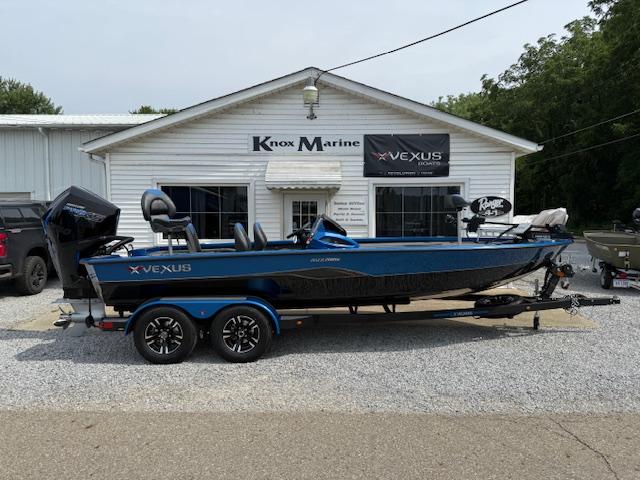 Vexus 2085s 2026 Vexus 2085s boat parked outside Knox Marine dealership.