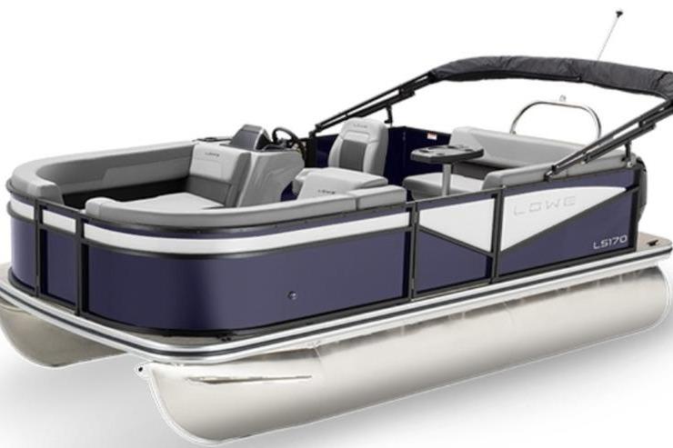 Lowe LS 170 2026 Lowe LS 170 pontoon boat with sleek design and comfortable seating.