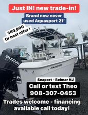 Aquasport 2100 Center Console 2022 Aquasport 2100 Center Console boat for sale, $69,900, contact Theo at 908-307-0453.