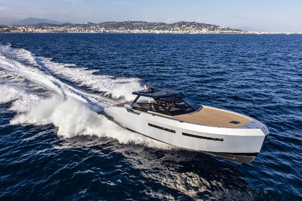 Mazu Yachts Mazu 52 2025 Mazu Yachts Mazu 52 cruising on open sea, showcasing sleek design and speed.