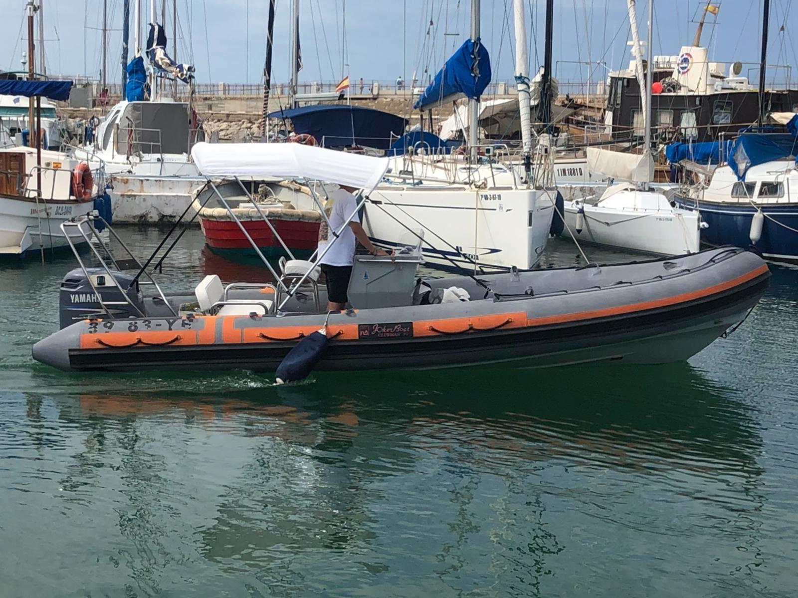 Joker Boat 22 clubman 2000 Joker Boat 22 Clubman in marina, featuring Yamaha outboard motor.