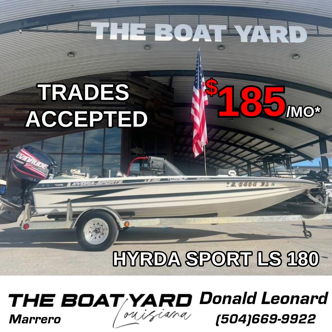 Hydra-Sports LS 180 1993 Hydra-Sports LS 180 boat for sale at The Boat Yard, $185/month, trades accepted.