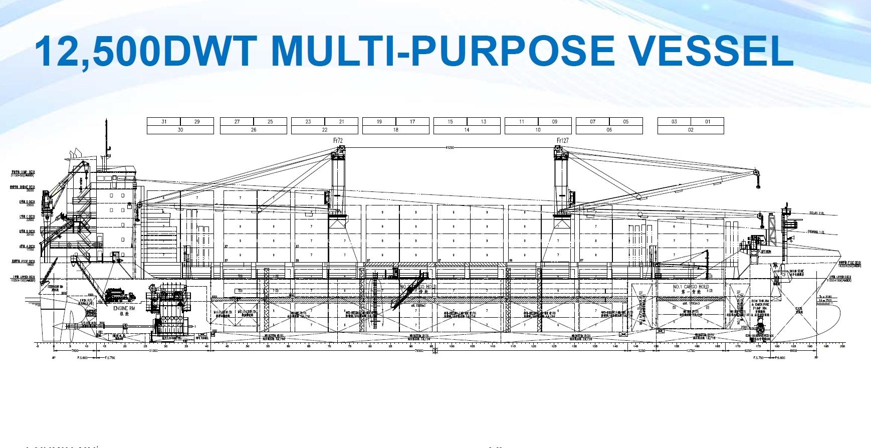 2026 New Build 12,500DWT MULTI-PURPOSE VESSEL