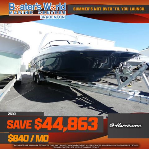 2024 Hurricane sundeck 2690