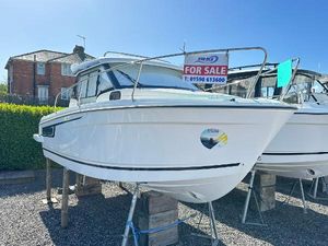 Jeanneau Merry Fisher 695 Series 2 2024 Jeanneau Merry Fisher 695 Series 2 boat for sale, displayed outdoors.