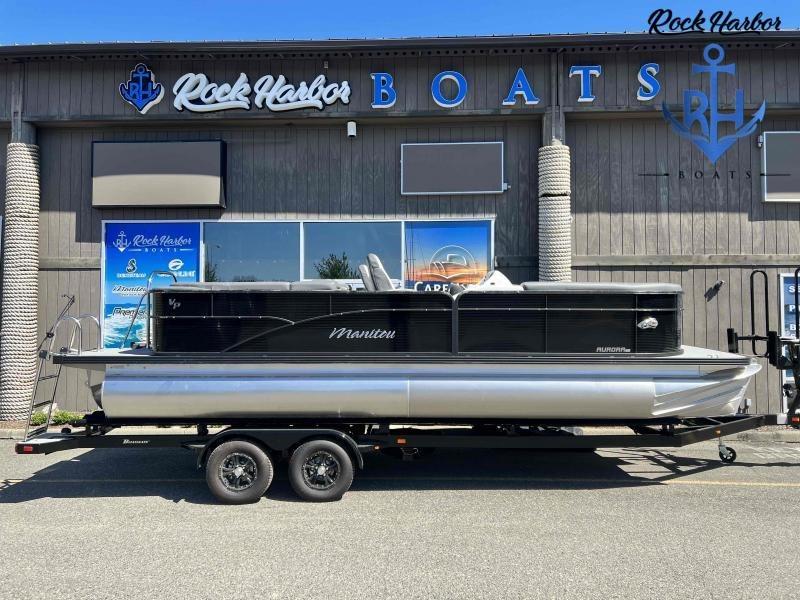 Manitou RF 23 Aurora LE VP II 2022 Manitou RF 23 Aurora LE VP II pontoon boat at Rock Harbor Boats dealership.