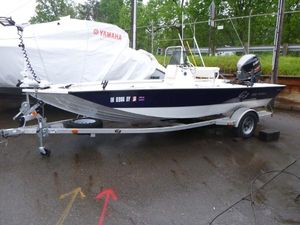 G3 Bay 18 DLX 2017 G3 Bay 18 DLX boat on trailer, parked outdoors, with Yamaha engine.