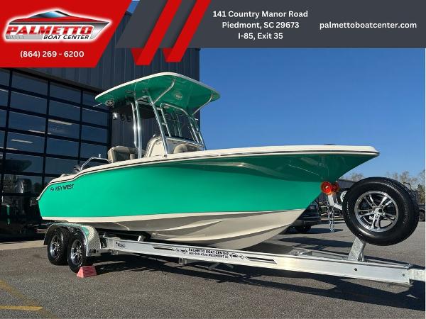 Key West 219 FS 2025 Key West 219 FS boat on trailer at Palmetto Boat Center, Piedmont, SC.