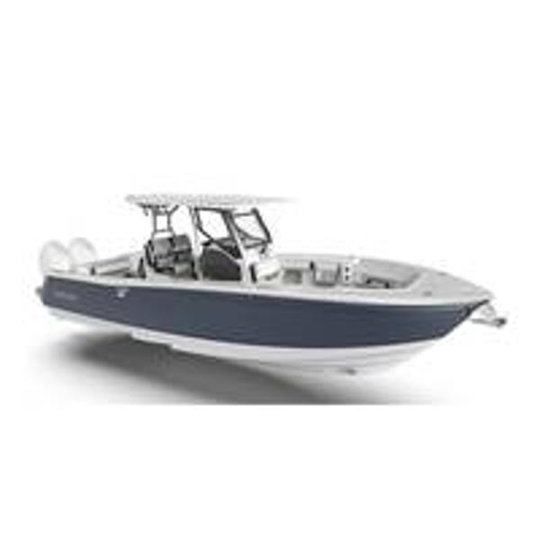 Blackfin 302 CC 2025 Blackfin 302 CC boat with dual engines and sleek design.
