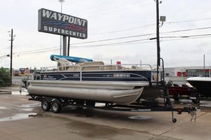 Sun Tracker Fishin' Barge 22 DLX 2019 Sun Tracker Fishin' Barge 22 DLX pontoon boat at Waypoint Marine Supercenter.