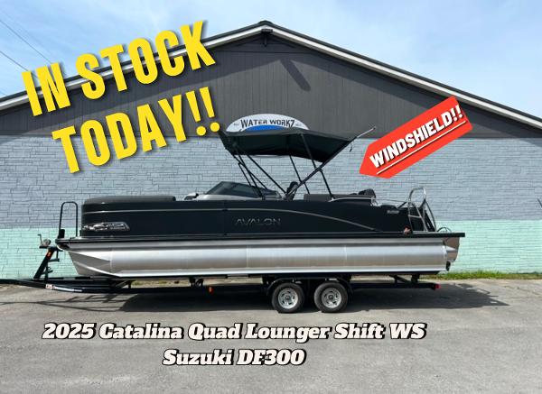2025 Avalon 2585 Catalina Quad Lounger Shift Windshield