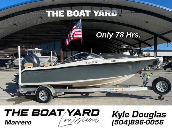 Key West 186 Dual Console 2018 Key West 186 Dual Console boat on trailer at The Boat Yard, Marrero, Louisiana.