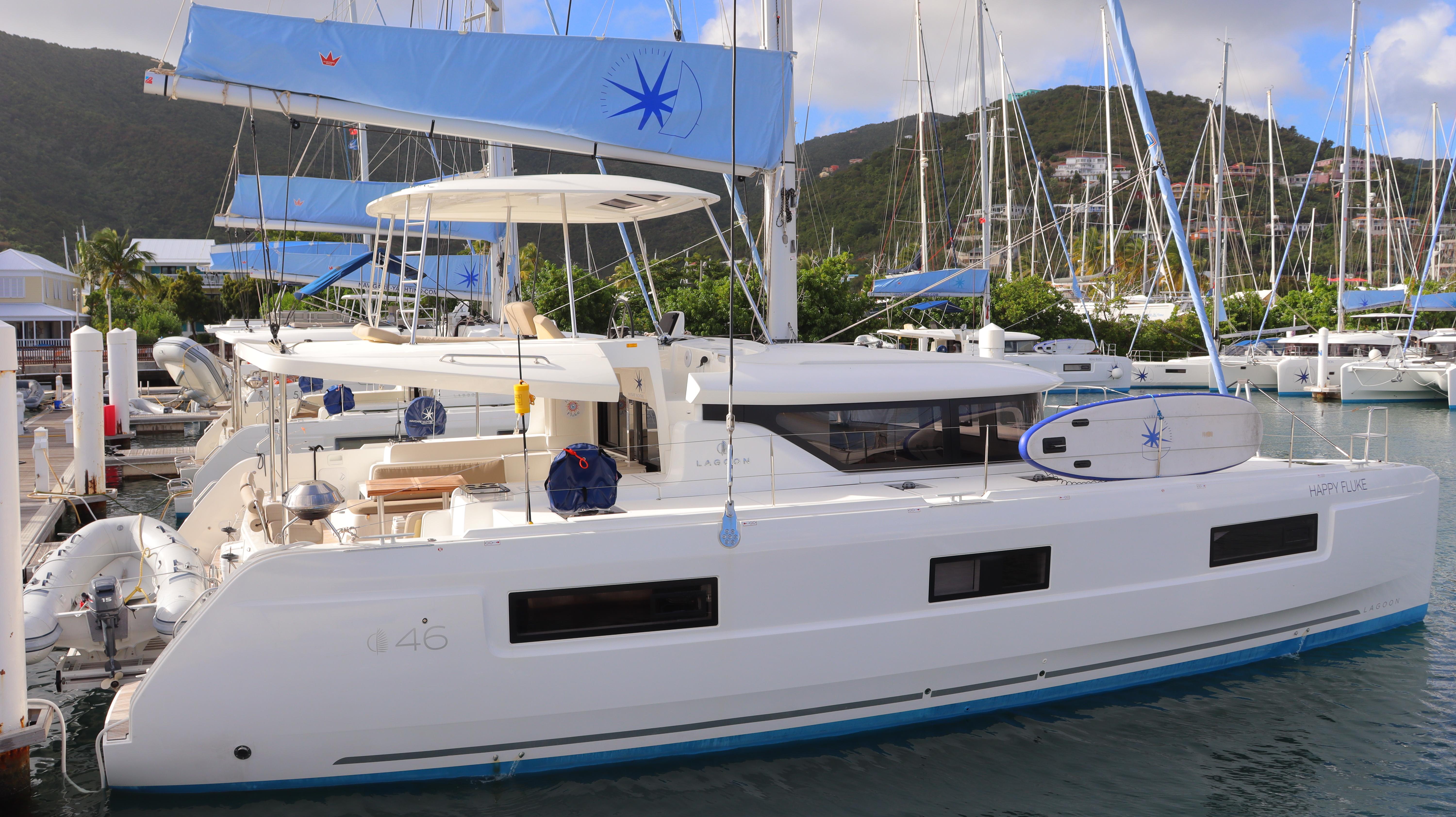 Lagoon 46 Happy Fluke - Main Profile View (1)