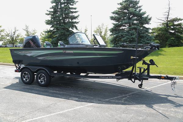 Ranger VX1888 WT 2024 Ranger VX1888 WT boat on trailer, parked outdoors with trees in background.