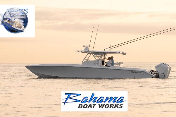 Bahama 35 Super Center Console 2024 Bahama 35 Super Center Console boat on calm water at sunset.