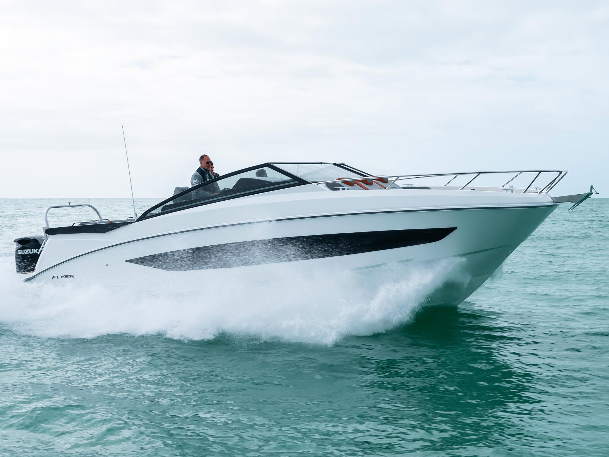 Beneteau Flyer 10 2025 Beneteau Flyer 10 cruising on open water, showcasing sleek design and performance.