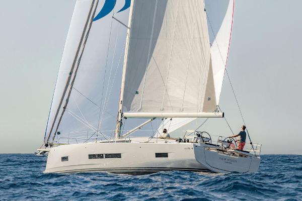 Hanse 460 2024 Hanse 460 sailboat cruising on open water.