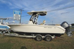 Key West 239 FS 2019 Key West 239 FS boat on trailer at Cedar Creek Marine Center.