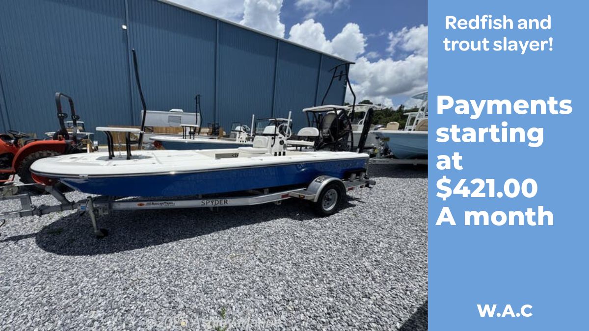 Spyder FX19 Vapor 2026 Spyder FX19 Vapor boat on trailer, financing available from $421/month.