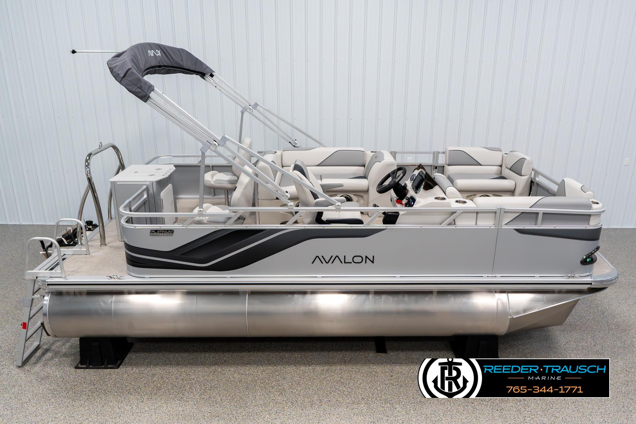 Avalon VEN RF 2025 Avalon VEN RF pontoon boat with sleek design and comfortable seating.