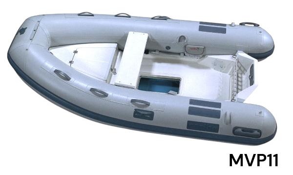 Caribe MVP11 Inflatable boat Caribe MVP11, 2025 model, top view.