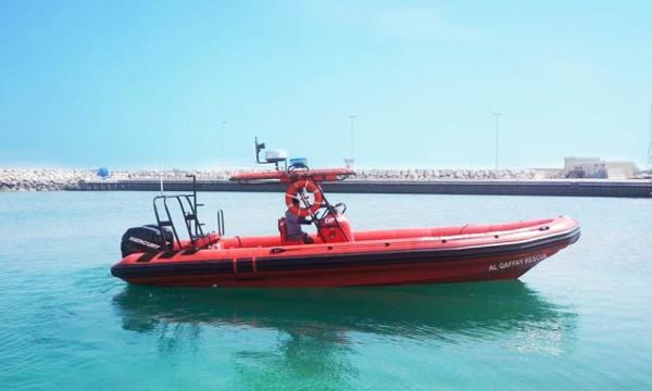 Ocean Craft Marine 9.5M RHIB Professional Search and Rescue 2022 Ocean Craft Marine 9.5M RHIB Professional Search and Rescue boat on water.