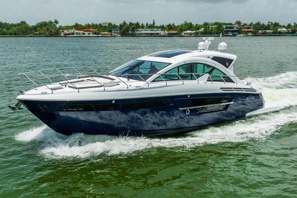 Cruisers Yachts CANTIUS 54 2018 Cruisers Yachts CANTIUS 54 cruising on a scenic waterway.