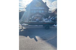 Tracker Bass Tracker Classic Limited 2026 Tracker Bass Tracker Classic Limited boat outside Outdoor World store.