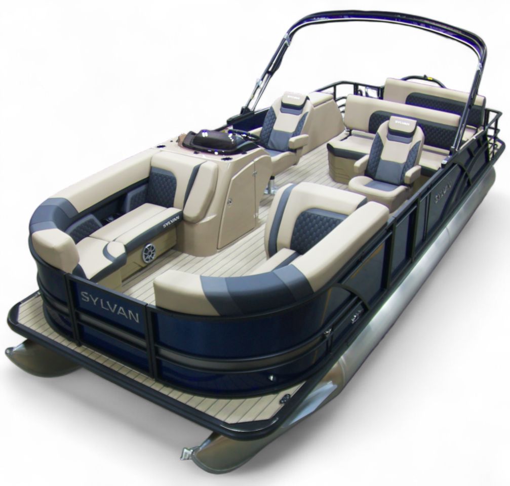 Sylvan L3 DLZ 2026 Sylvan L3 DLZ pontoon boat with luxurious seating and modern design.