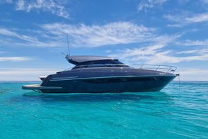 Focus Power 44 2024 Focus Power 44 yacht on clear blue water under a bright sky.