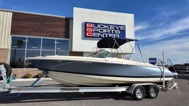 Chris-Craft Launch 27 2017 Chris-Craft Launch 27 boat on trailer at Buckeye Sports Center.