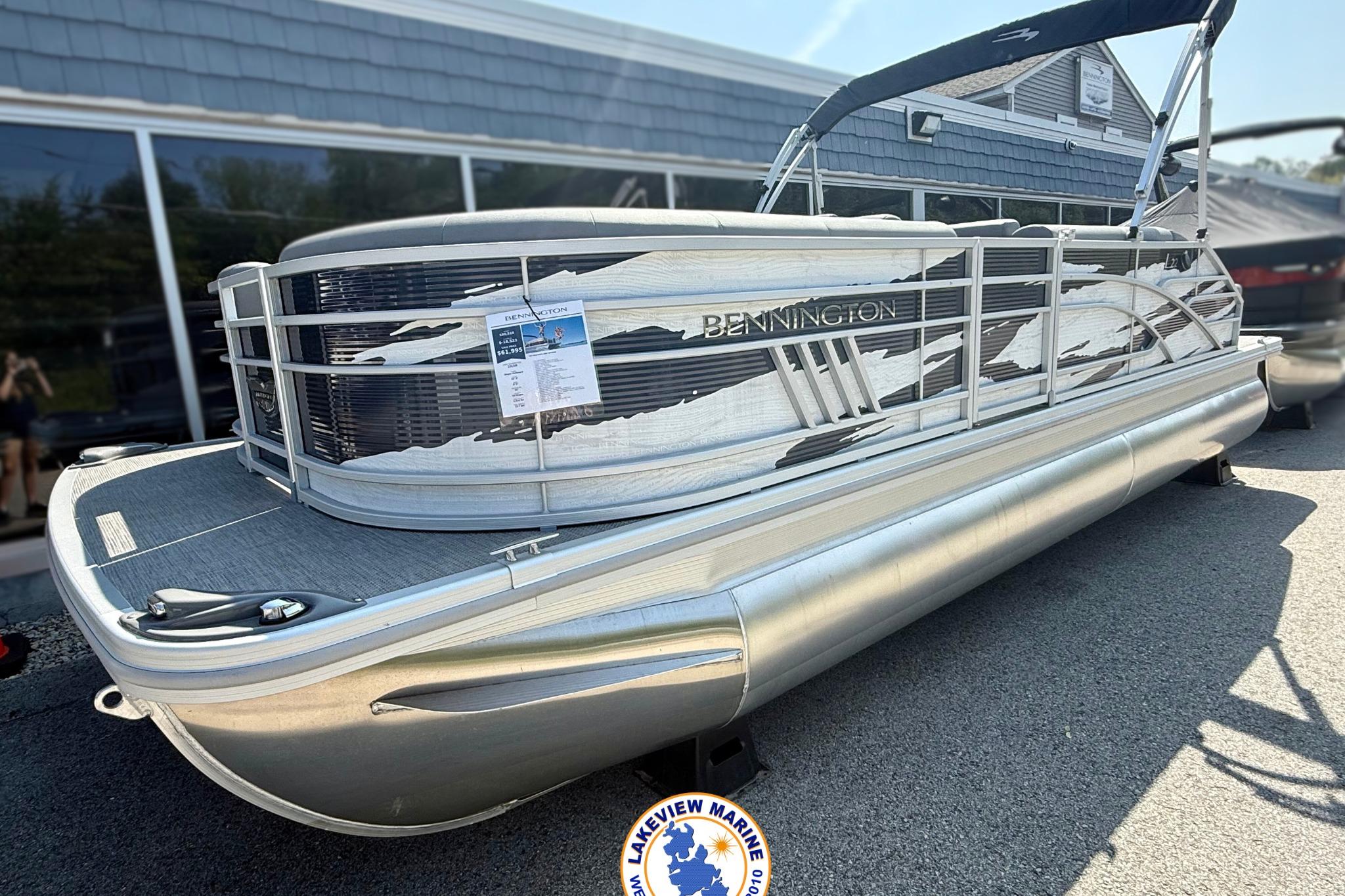 Bennington 22 LSB 2024 Bennington 22 LSB pontoon boat displayed at Lakeview Marine dealership.