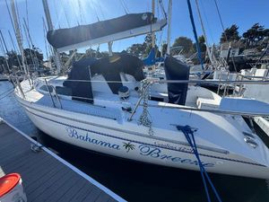 Catalina 42 MK ll 2001 Catalina 42 MK II sailboat named "Bahama Breeze" docked at a marina.