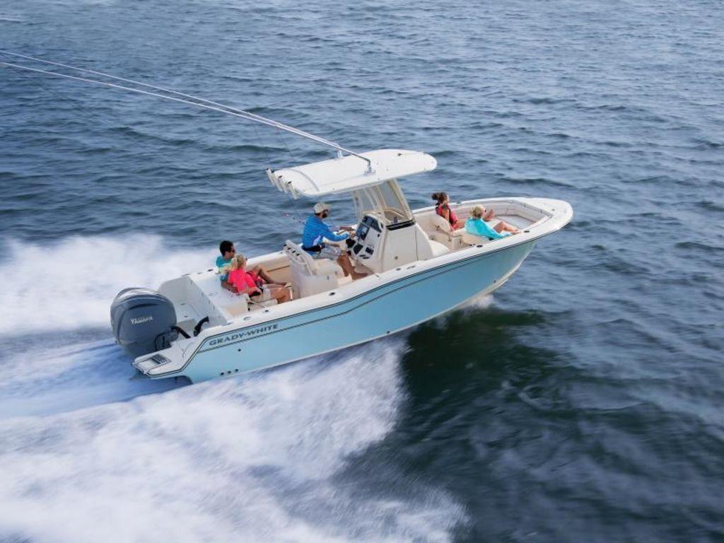 Grady-White Fisherman 236 2026 Grady-White Fisherman 236 boat cruising on open water with passengers.