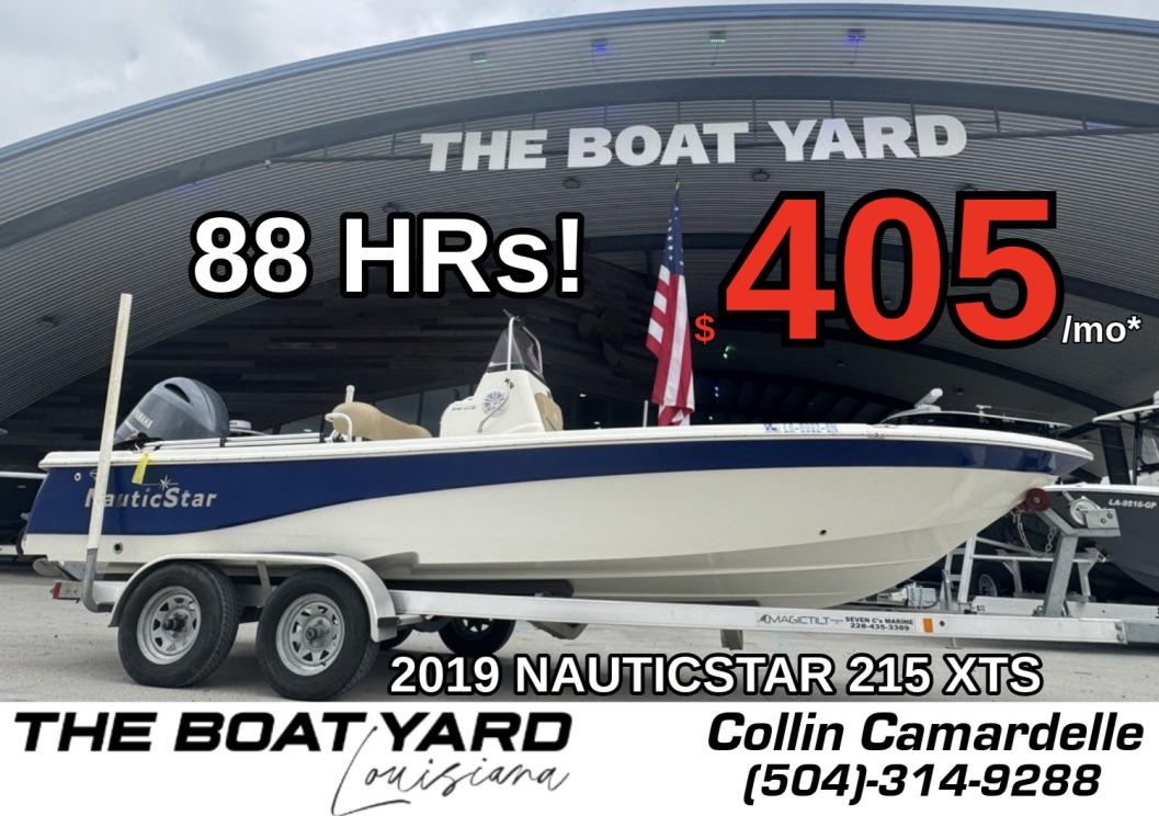 NauticStar 215 XTS 2019 NauticStar 215 XTS boat for sale, 88 hours, $405/month, at The Boat Yard.