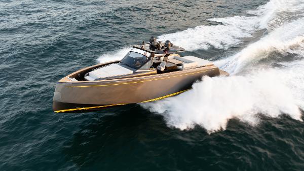 Pardo Yachts P50 2023 Pardo Yachts P50 cruising on open water, showcasing sleek design and powerful performance.