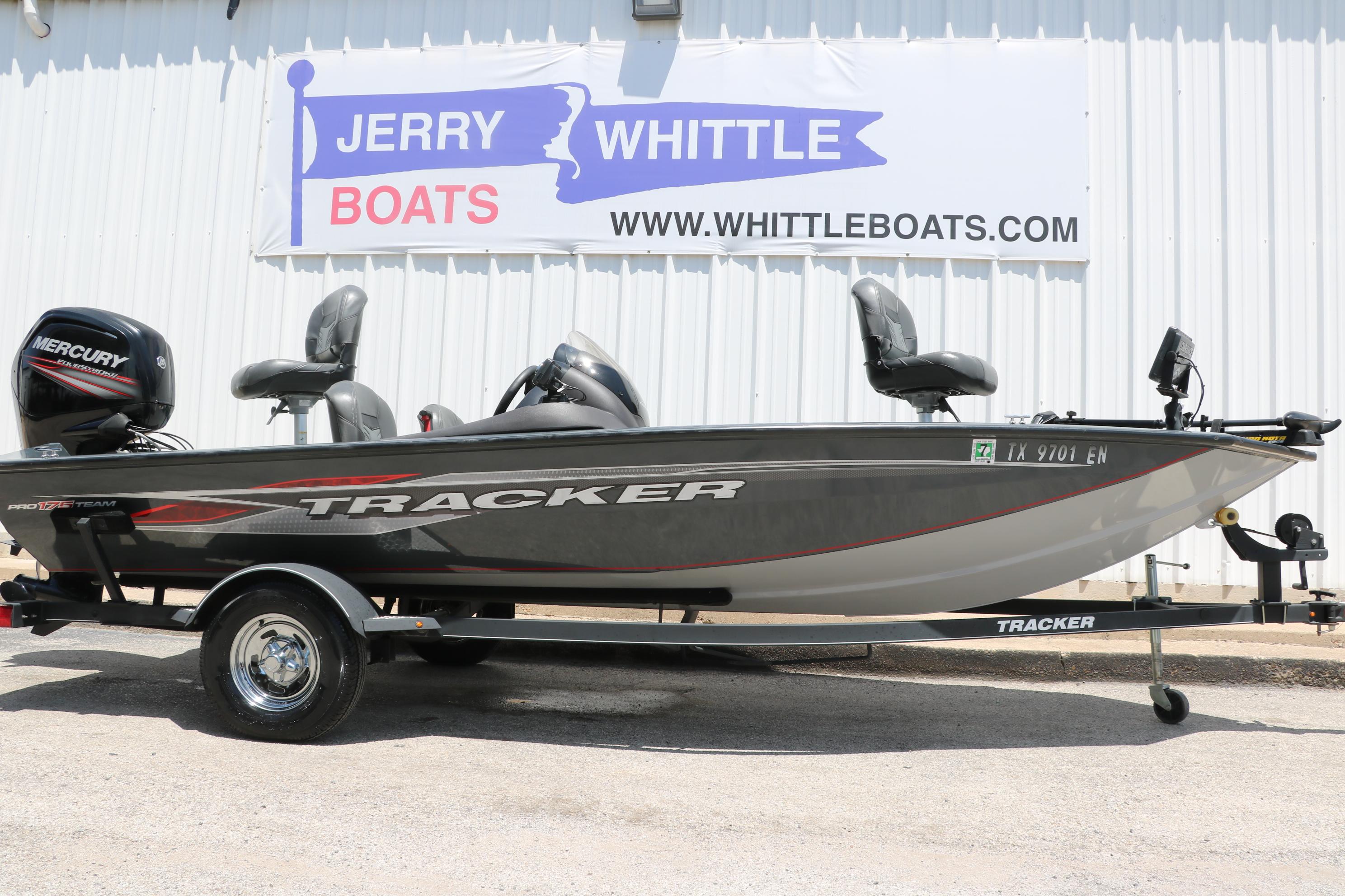 Tracker Pro Team 175 TF 2019 Tracker Pro Team 175 TF boat on trailer at Jerry Whittle Boats dealership.