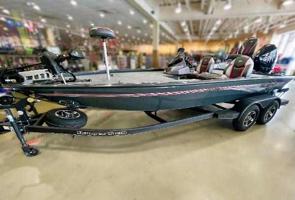 Ranger ALPHA 208 2025 Ranger ALPHA 208 fishing boat displayed indoors on a trailer.