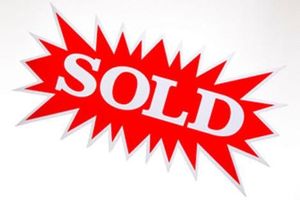 Chaparral 244 Sunesta "Sold" sign for 2015 Chaparral 244 Sunesta boat.