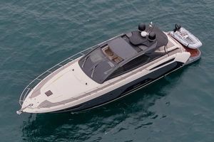 Azimut Atlantis 58 Azimut Atlantis 58 yacht, 2012 model, cruising on open water.