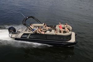 Starcraft SLS 3 Q DH 2026 Starcraft SLS 3 Q DH pontoon boat cruising with passengers on a sunny day.