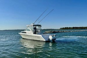 Stamas 370 Aegean 2022 Stamas 370 Aegean boat cruising on a sunny day in open water.