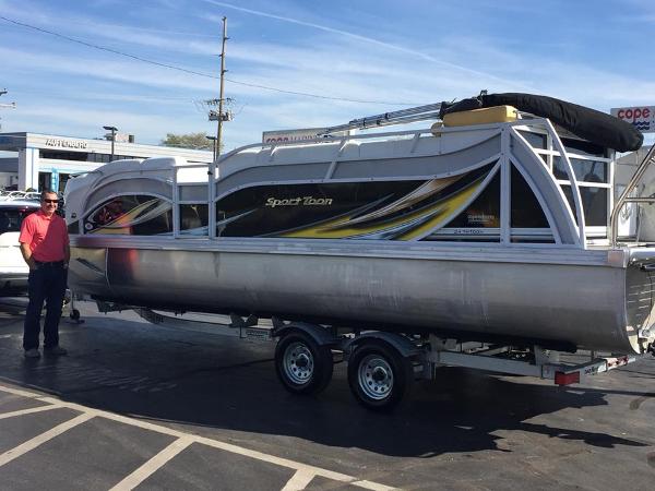 Used tritoon online boats for sale