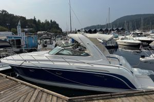 Formula 37 Performance Cruiser 2003 Formula 37 Performance Cruiser docked at a marina with surrounding boats.