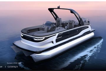 2026 Godfrey SanPan 25' Mid-Table Flip Lounge - 2500 MTF