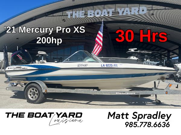 Triton 190 Fs 2007 Triton 190 FS boat with 2021 Mercury Pro XS 200hp engine, 30 hours, for sale in Louisiana.